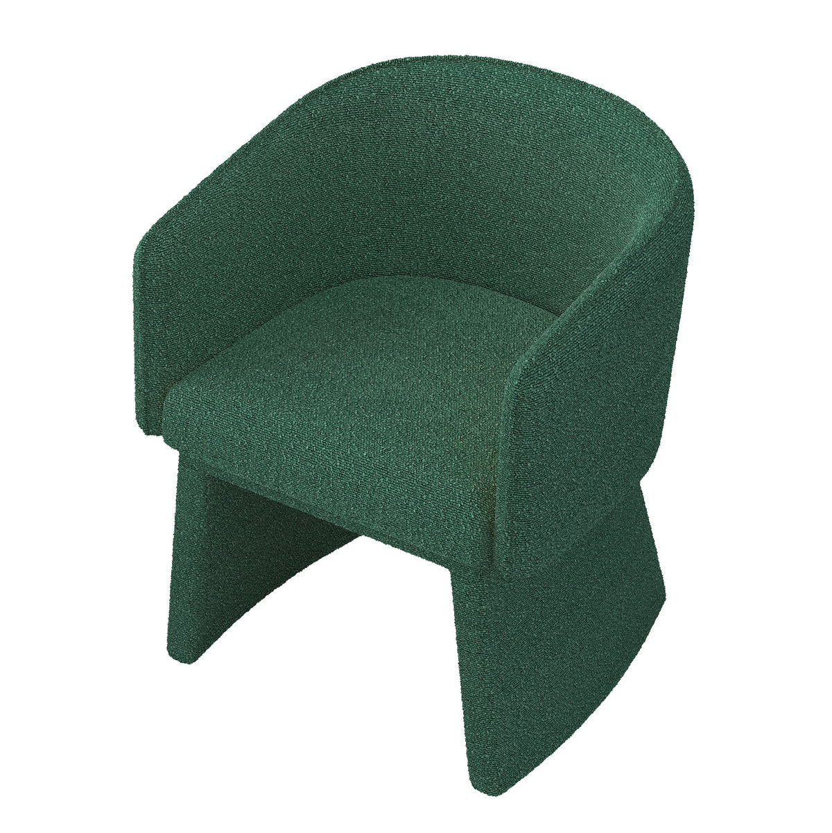 Modern style simple and elegant chair, green leisure chair, suitable for dining/bedroom/living room/reception desk (assembly required)-Green W487P186356-djyc