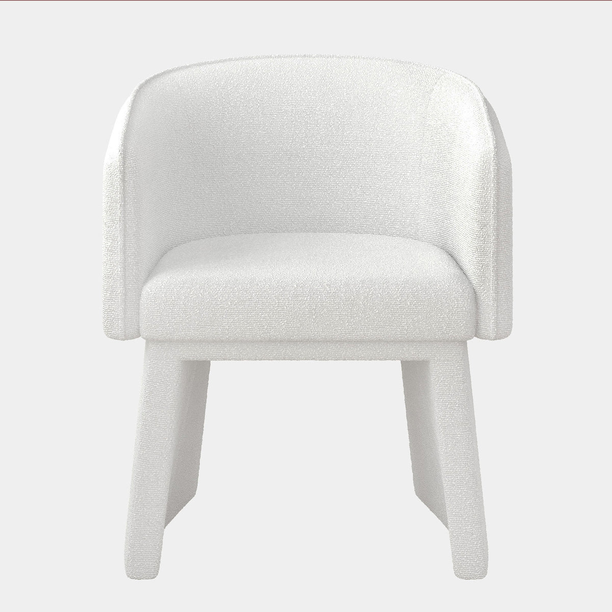 Modern style simple and elegant chair, white leisure chair, suitable for dining/bedroom/living room/reception desk (assembly required)-White W487P186358-djyc