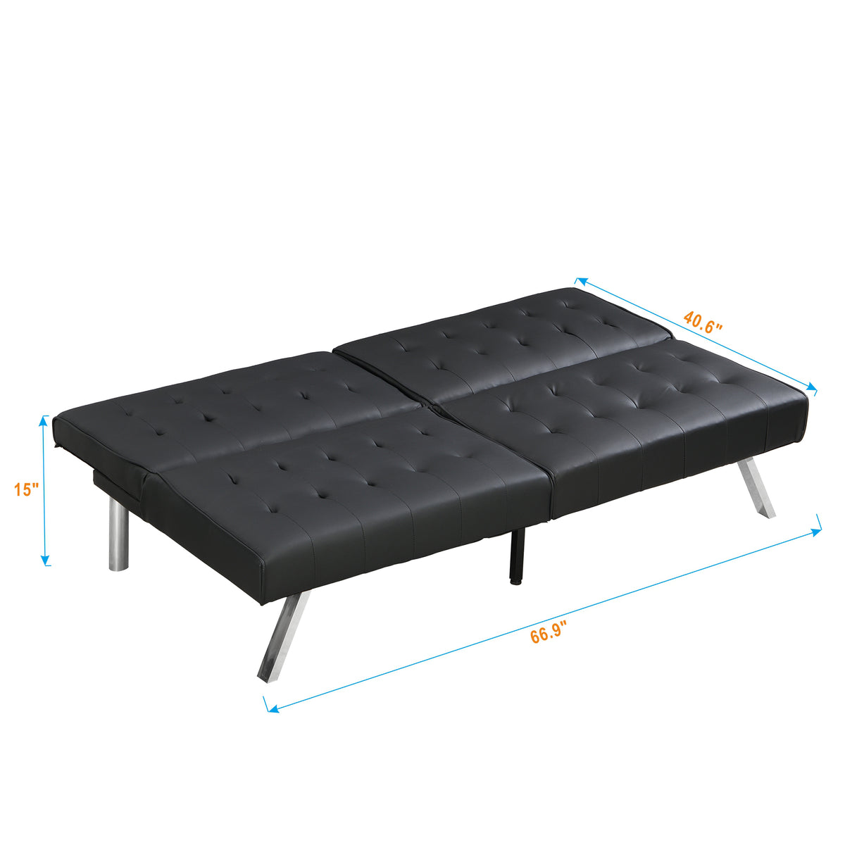 sofa bed black pvc W21481811-djyc