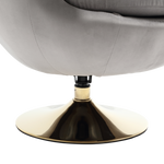 360 Degree Swivel Cuddle Barrel AccentChairs, Round Armchairs with Wide Upholstered, FluffyFabric Chair for Living Room, Bedroom, Office, Waiting Rooms W1539P147081-djyc