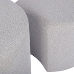 Upholstered Nesting Coffee Tables (Set of 2), Side Table, Footrest, Ottoman & Seat for Living Room Bedroom Entryway Office, Beige Yarn Dyed Fabric W1435P163393-djyc