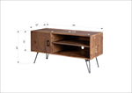 Simple, Modern, Vintage Reclaimed Wood TV Stand Media Table for Living Room W142562424-djyc