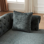 81-inch Chenille Face-to-face Chaise Lounge with Two Pillows,Nailhead trim,Button Tufted Design and Rolled Arms for Lounge, Living room and Office W834S00318-djyc