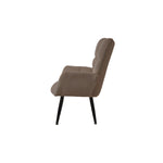 Modern Single Sofa Armchair with High Backrest Comfy Reading Chair for Small Spaces/Living Room/Bedroom/Apartment (COLOR:BROWN) W1669P175504-djyc