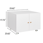 Office furniture Copier Cabinet white 2 door steel copier stand mobile pedestal file Printer Stand W124757932-djyc