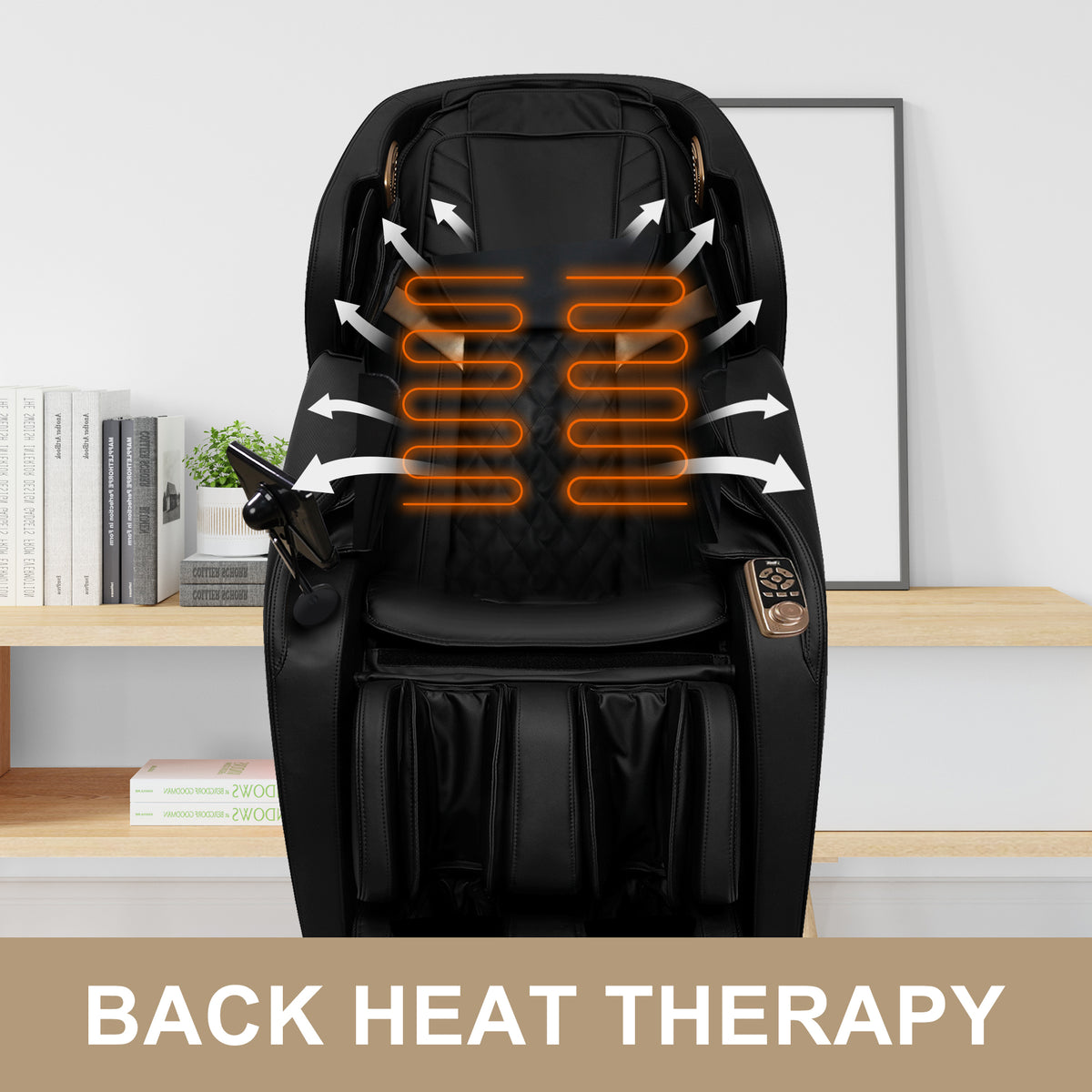 Full Body Massage Chair With Zero Gravity Recliner,with two control panel: Smart large screen & Rotary switch,spot kneading and Heating,Airbag coverage,Suitable for Home Office W60783534-djyc