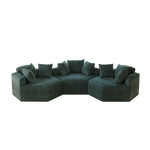 54''L Chenille Sponge single sofa,No Assembly Required,Fluffy Modern Sleeper Chair for Living room, Bedroom, Lounge and Projection Room W834P221041-djyc