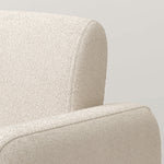 BEIGE single sofa chair, upholstered comfortable chair with armrests, for dining room/bedroom/living room/reception - BEIGE (30.9"*30.51"*30.11") W487P183018-djyc