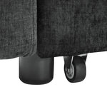 Loveseats Sofa Bed with Pull-out Bed,Adjsutable Back and Two Arm Pocket,Black (54.5"x33"x31.5") W48766865-djyc