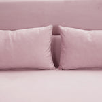 Sofa pull-out bed includes two pillows 54 "pink velvet sofa with small space W1278P144535-djyc