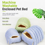 Semi-Enclosed Pet Bed with Removable Washable Cover