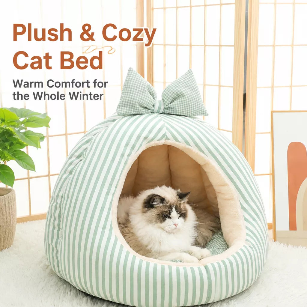 Enclosed Pet Bed Tent for Small Dogs and Cats