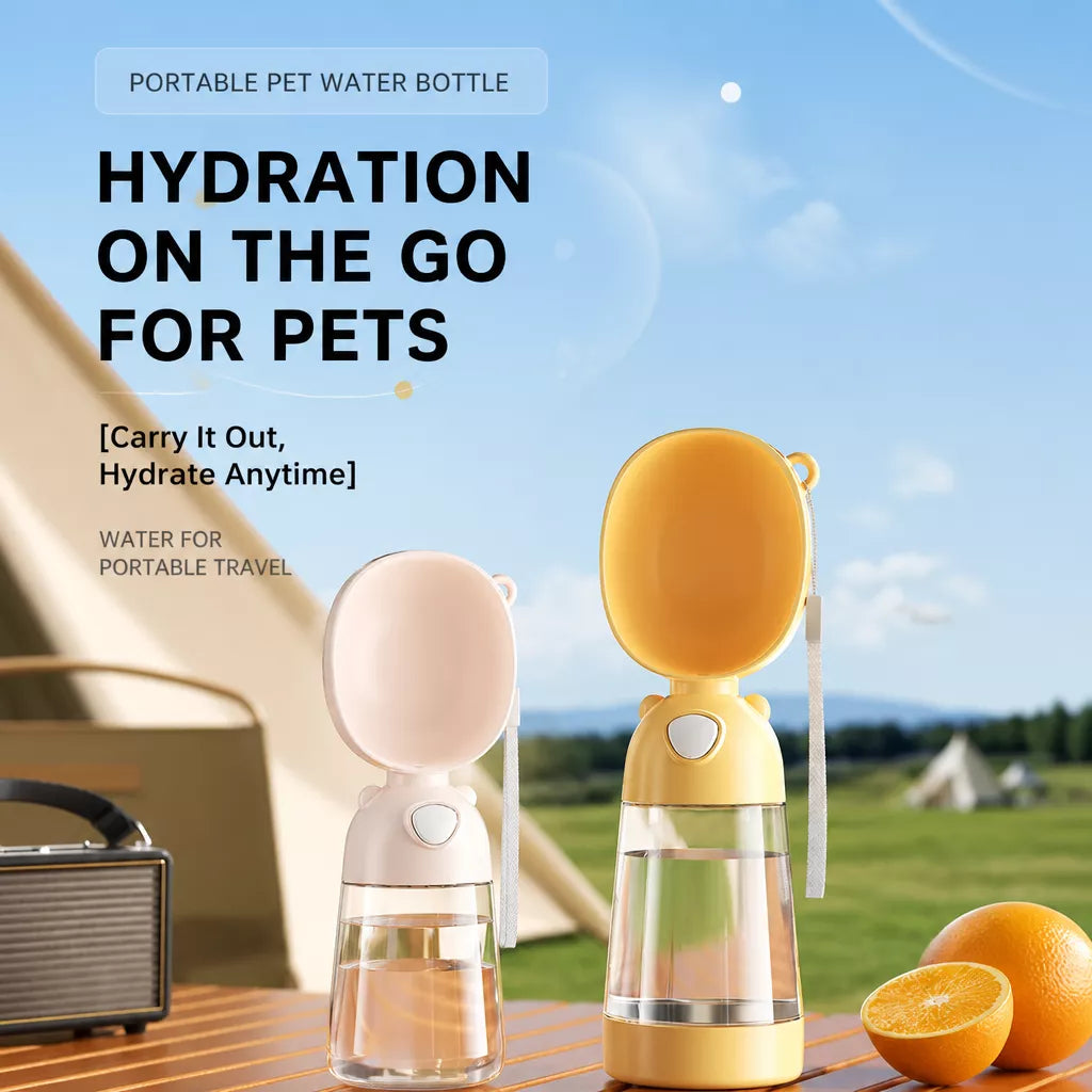 Portable Dog Water Bottle for Walks, Travel & Outdoor Adventures