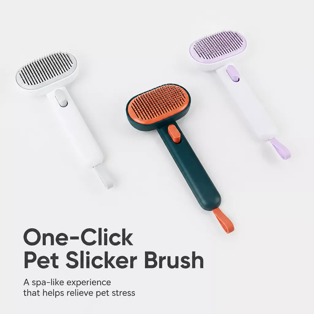 Aumuca 2-in-1 Dog & Cat Grooming Brush and Dematting Comb