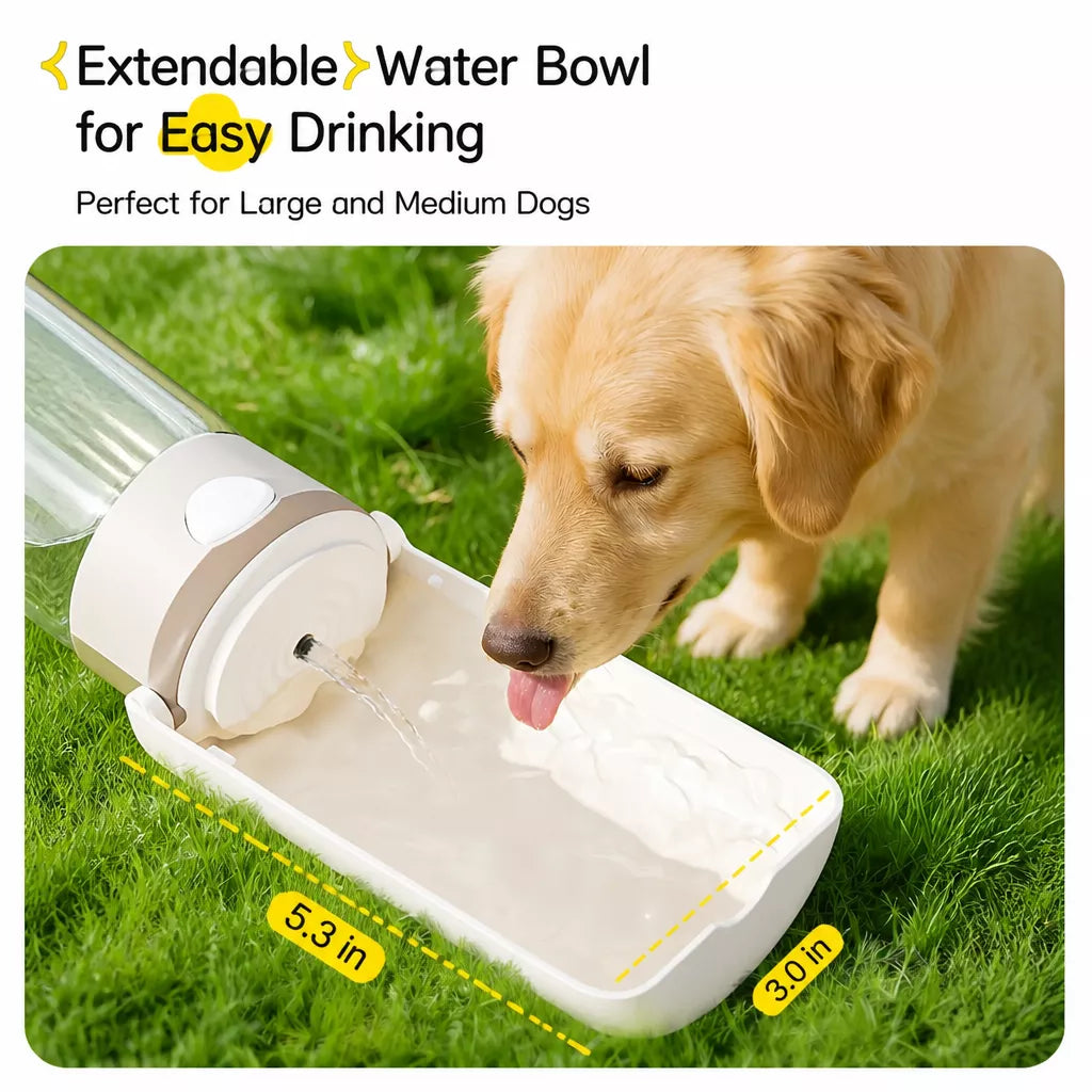 Portable Dog Water Bottle with Integrated Drinking Cup