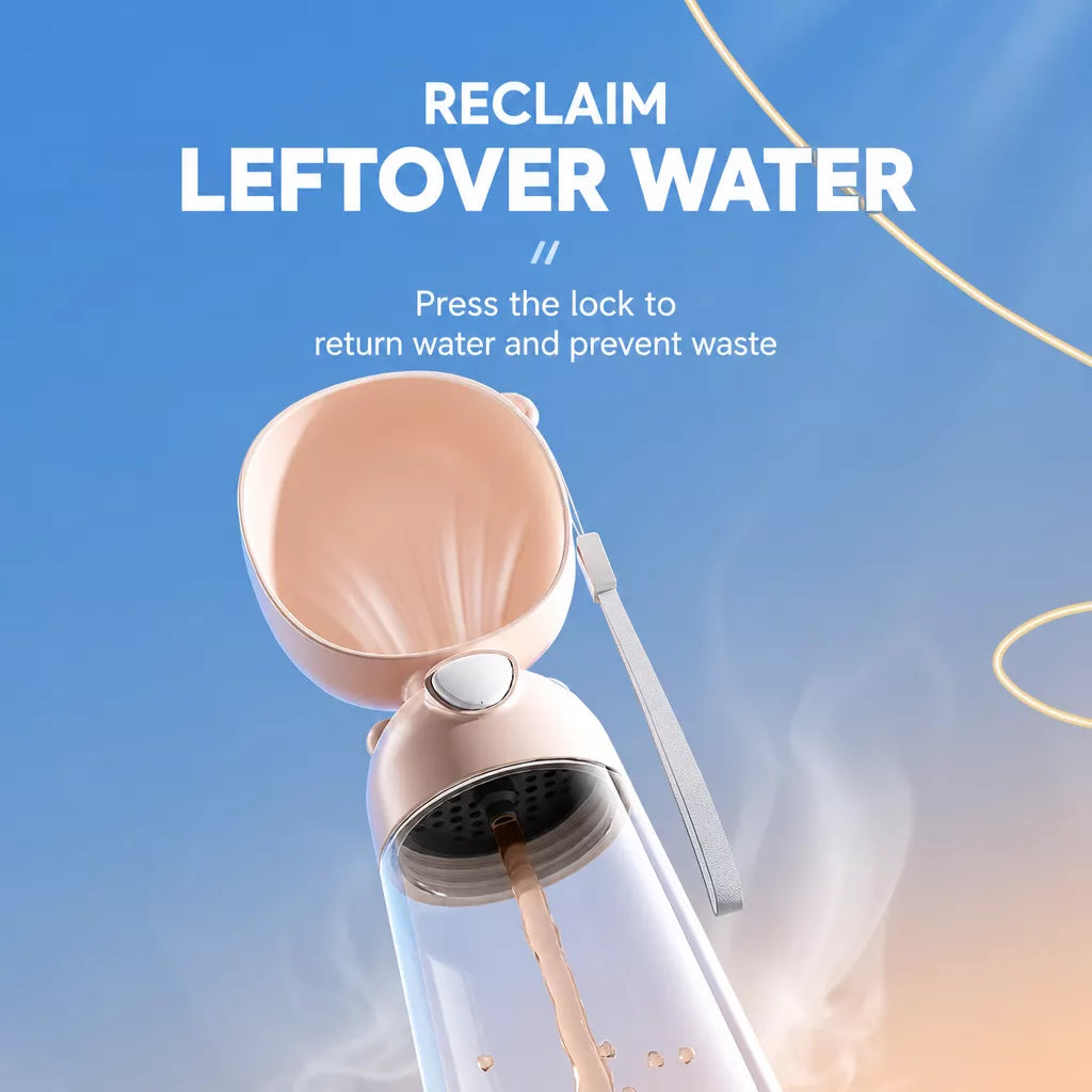 Portable Dog Water Bottle for Walks, Travel & Outdoor Adventures