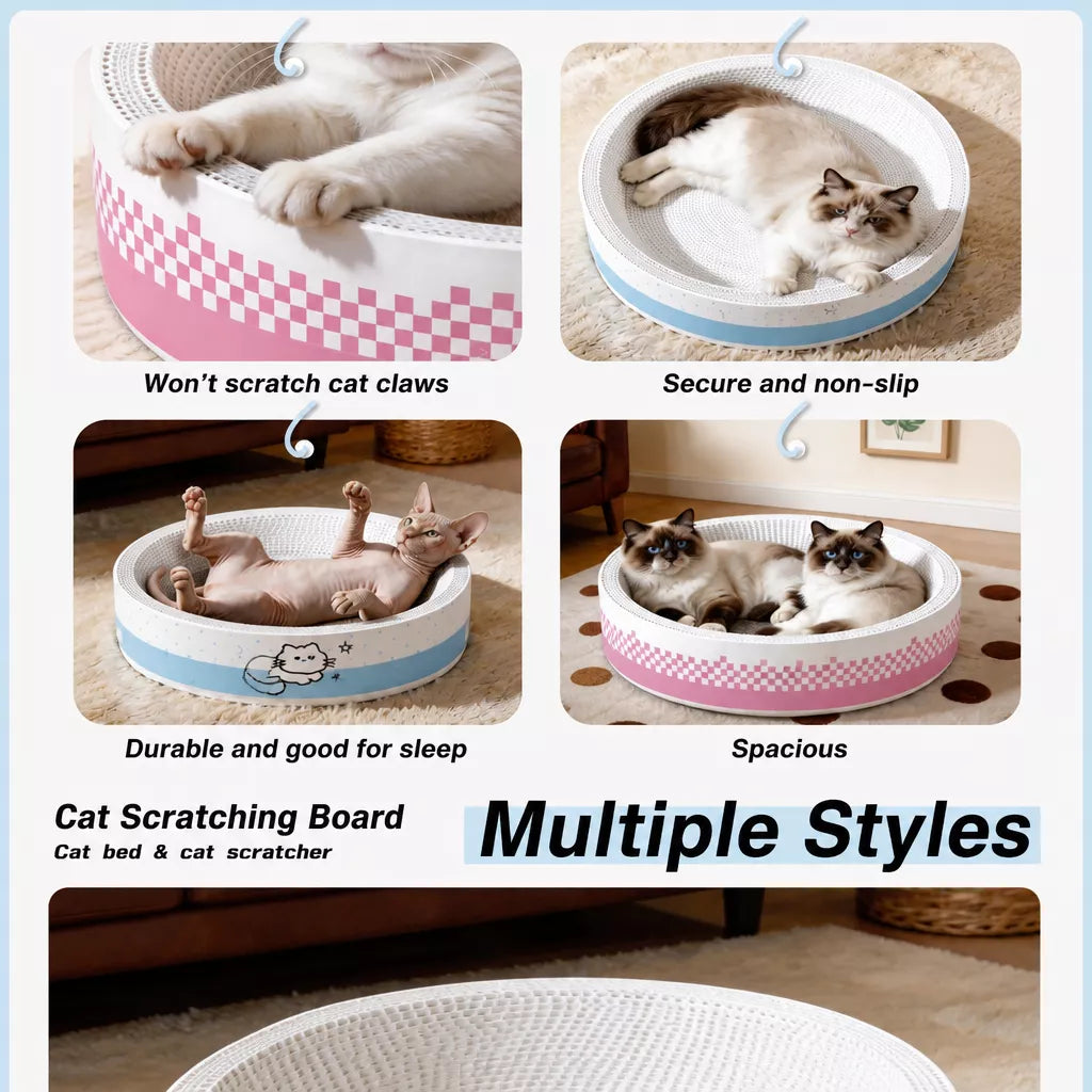 Corrugated Cardboard Cat Scratcher Lounge