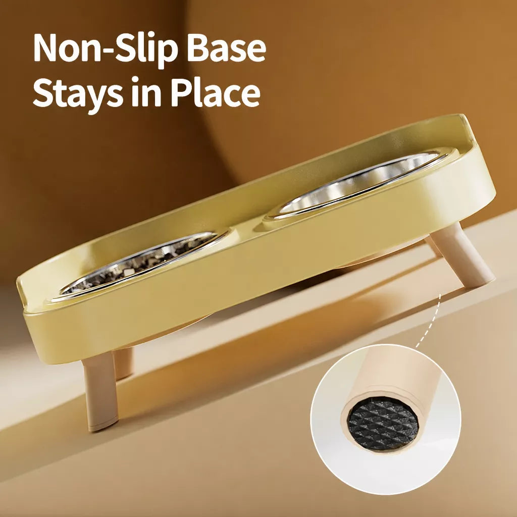 Small Dog Stainless Steel Bowl and Stand Set