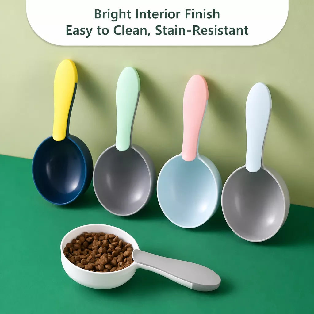 Pet Food Measuring Scoop with Bag Clip