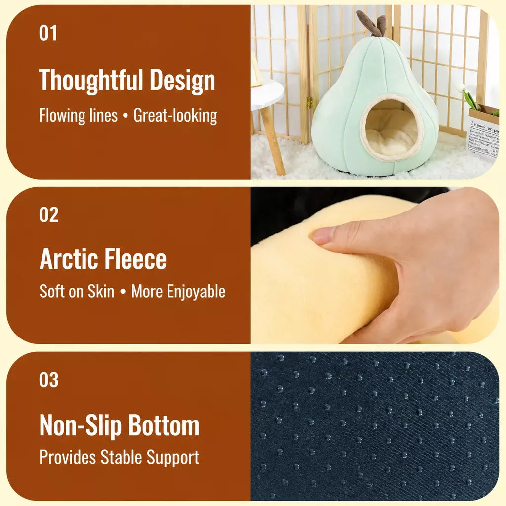 Enclosed Pet Bed Tent for Cats and Small Dogs