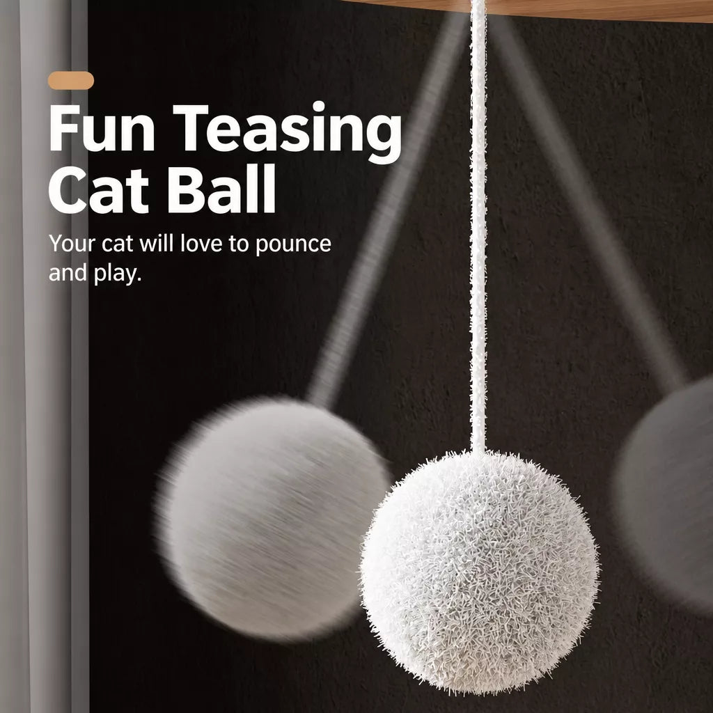 Space Pod Cat Tree with Scratching Post and Play Wheel