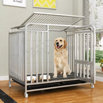 Reinforced Iron Dog Crate with Toilet Tray