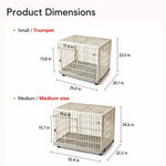 Indoor Resin Pet Crate for Small to Medium Dogs
