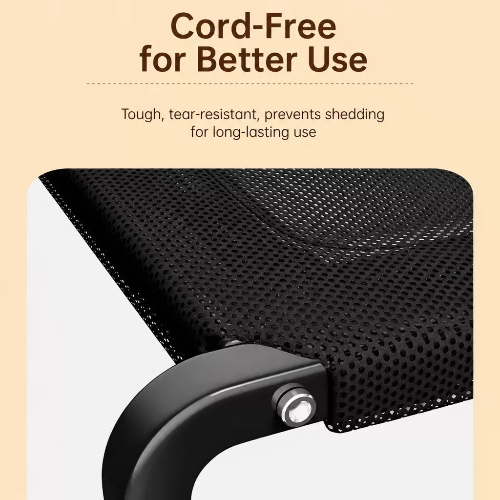 Elevated Dog Bed with Nylon Cot and Stainless Steel Frame