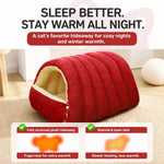 Semi-Enclosed EPE Foam Pet Bed for Cats and Small Dogs