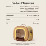 Corduroy Pet Bed with Removable Cover