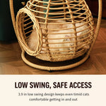Handwoven Rattan Hanging Pet Bed