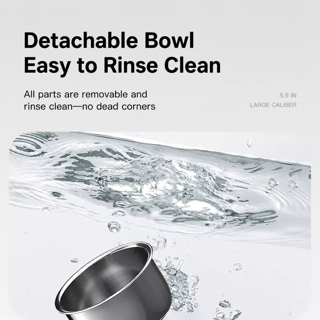 Elevated Stainless Steel Pet Bowl Stand for Dogs and Cats