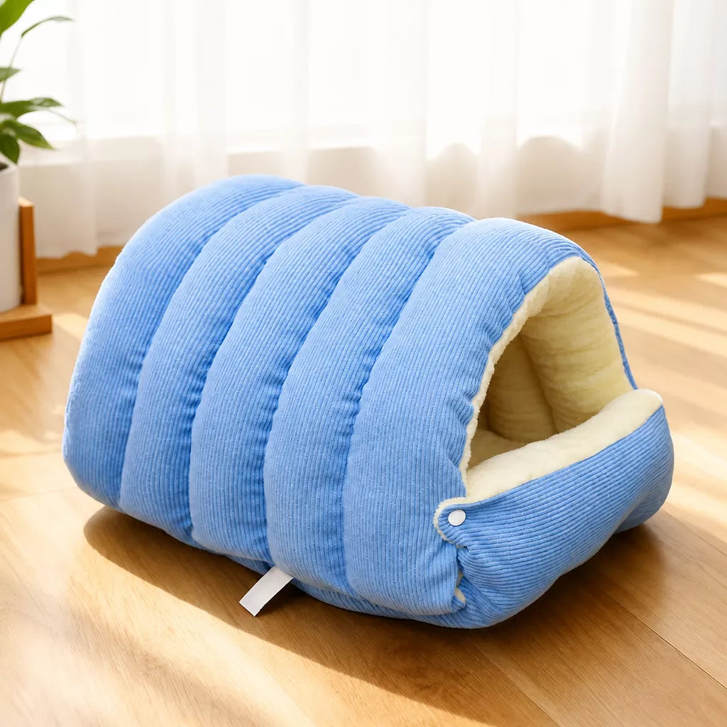 Semi-Enclosed EPE Foam Pet Bed for Cats and Small Dogs