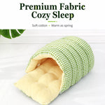Semi-Enclosed Pet Bed with Removable Washable Cover