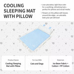 Cotton-Linen Pet Mat with Bunny-Ear Pillow for Cats and Dogs