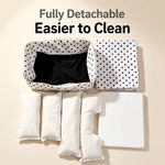 Washable Reversible Pet Bed for Small Dogs and Cats