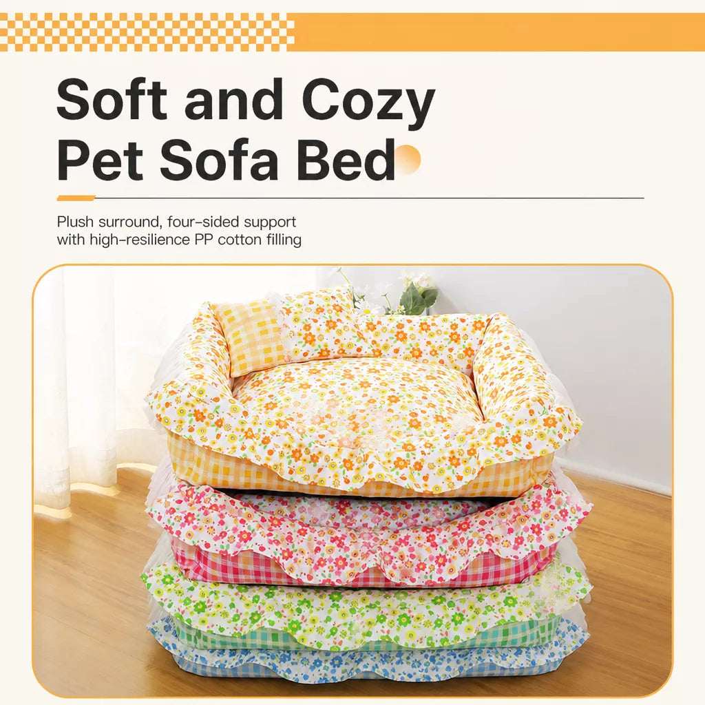 All-Season Pet Bed for Cats and Small to Medium Dogs