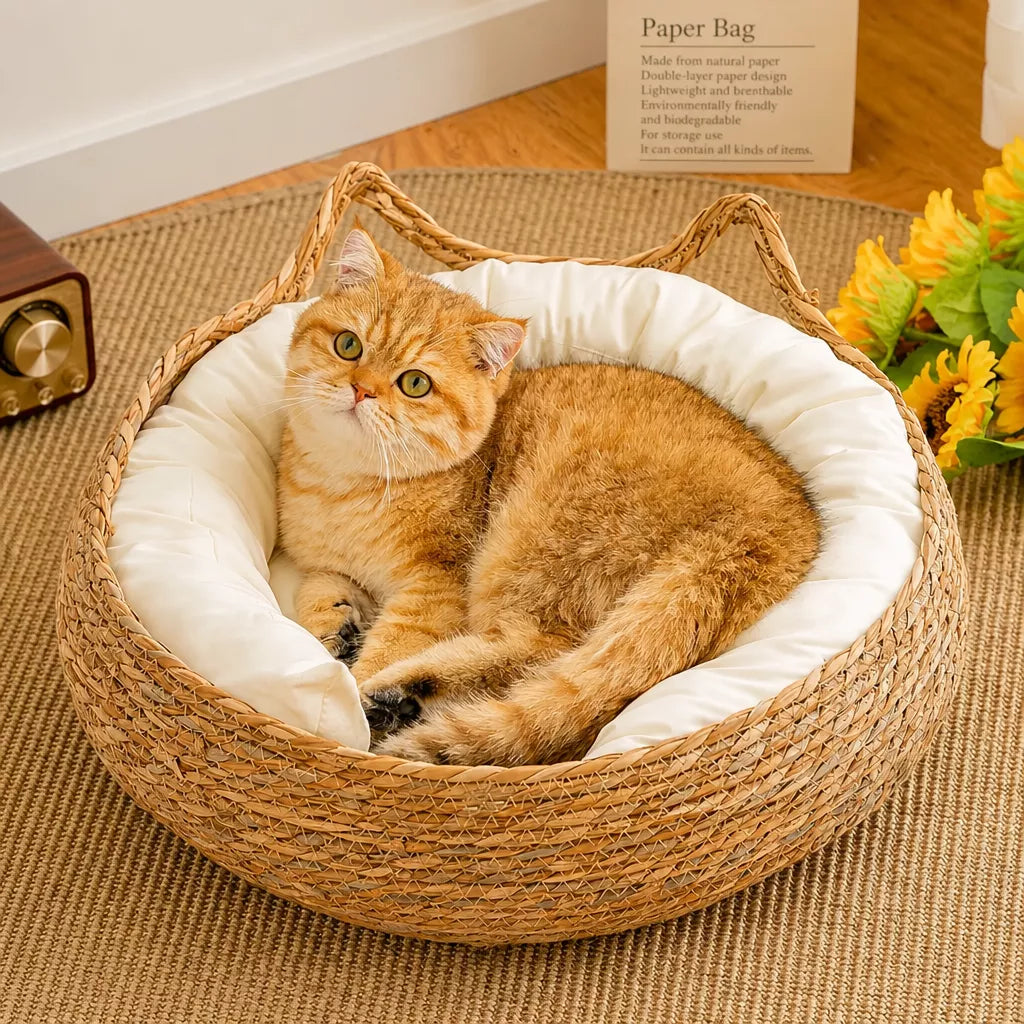 Woven Cat Beds for Cats & Small Dogs