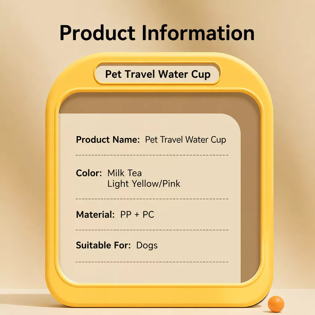 Portable Dog Water Bottle for Walks, Travel & Outdoor Adventures