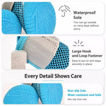 Breathable Mesh Dog Shoes with Elastic Straps and Rubber Soles