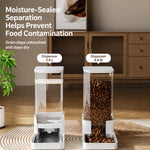 Automatic Pet Feeder & Water Dispenser with Dual Bowls