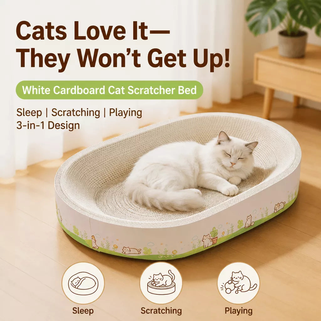 Oval Cat Scratcher Lounge Bed