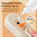 Rechargeable Pet Grooming Brush with Spray Function