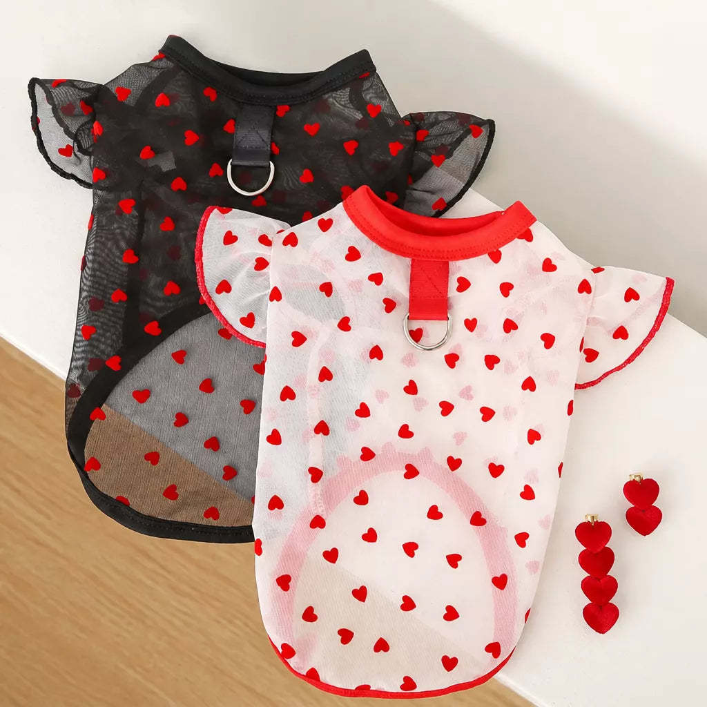 Lightweight Summer Mesh Pet Shirt for Dogs and Cats