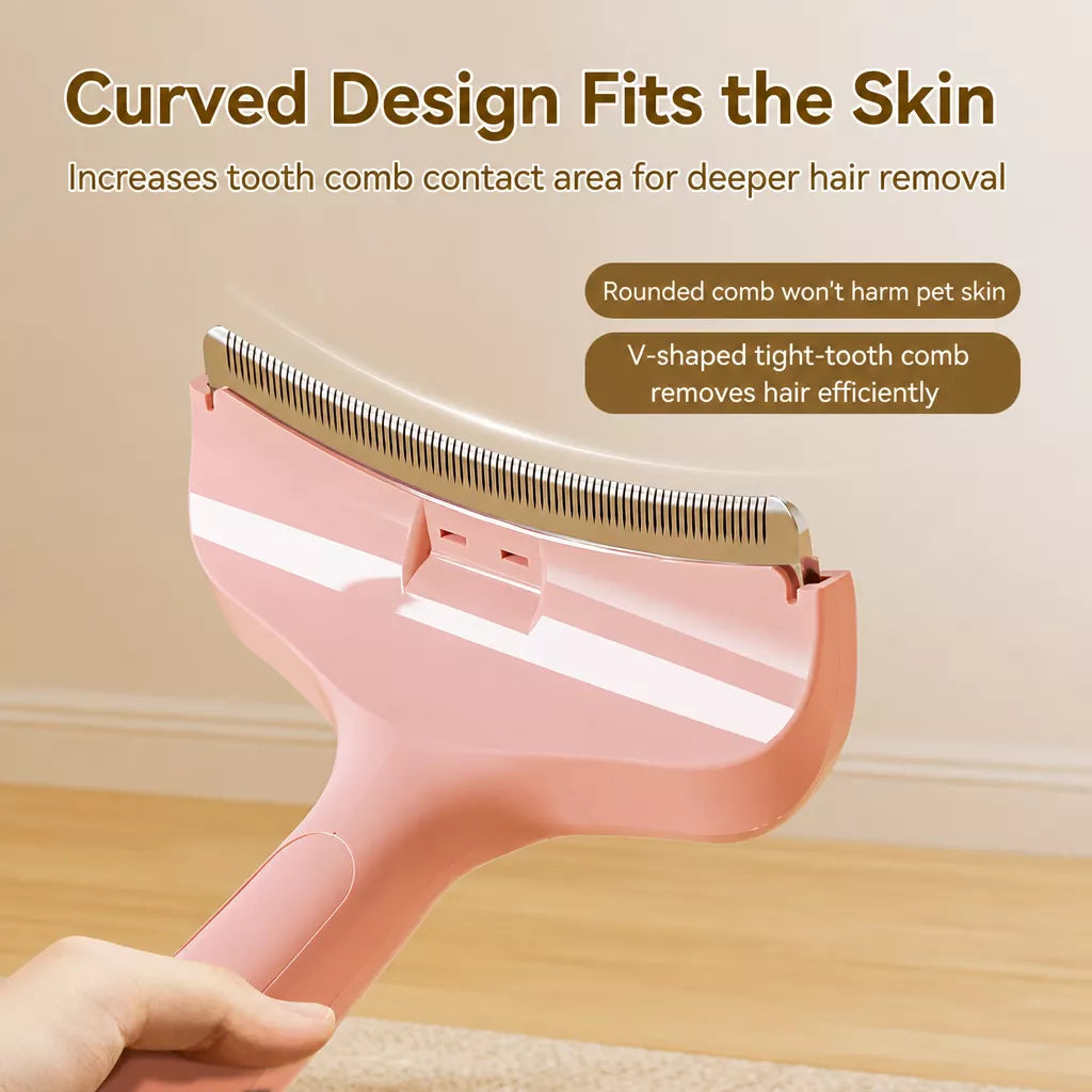 Curved Stainless Steel Pet Thinning Comb