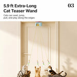 Automatic Cat Yoyo Teaser Toy with Door-Hanging Design