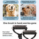 Double-Sided Dematting & Grooming Brush for Dogs and Cats