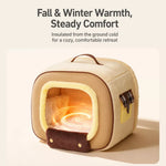 Corduroy Pet Bed with Removable Cover