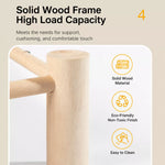 Elevated Cat & Small Pet Bed with Solid Wood Frame