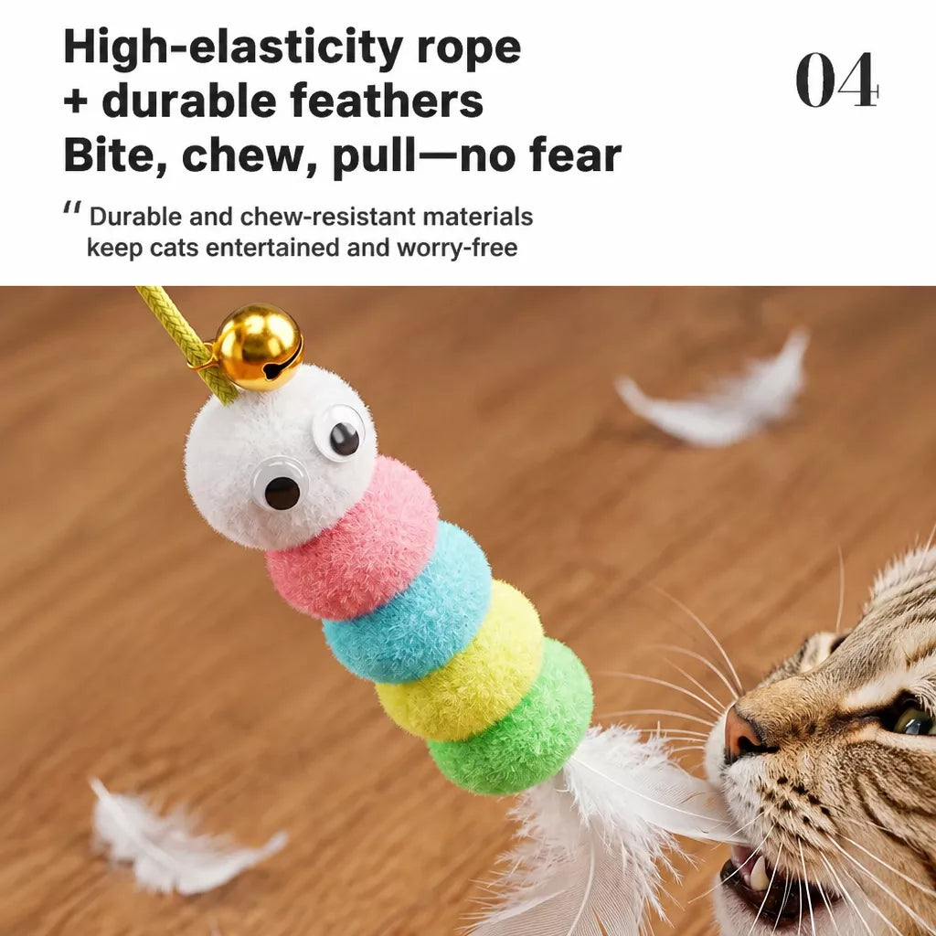 Automatic Cat Yoyo Teaser Toy with Door-Hanging Design